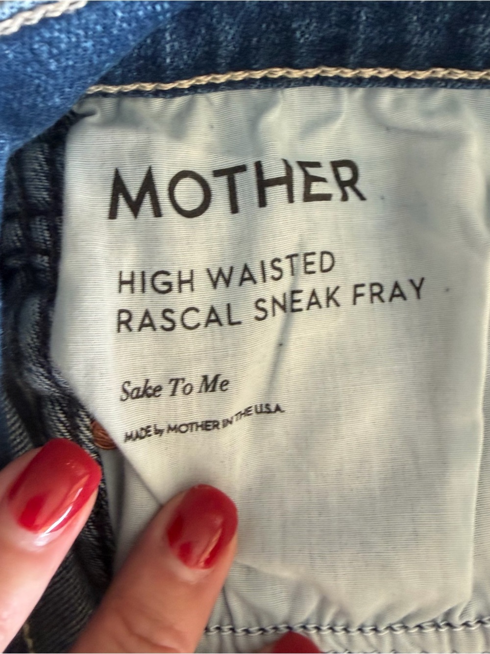 MOTHER High Waisted Rascal Sneak Fray - Picture 4 of 8